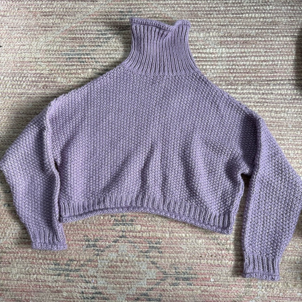 Lavender Anthropologie Turtleneck